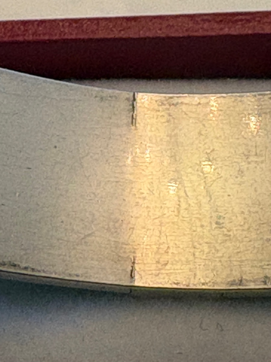 3/4-length Solid Silver And Bakelite Bracelet From The 1950s, European -photo-4