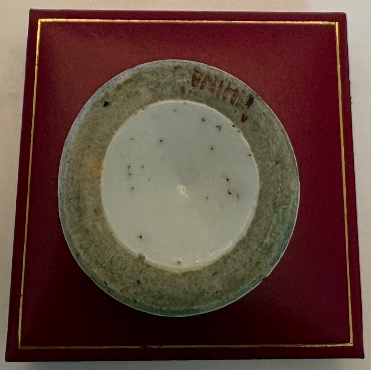 COQUETIER EN PORCELAINE ÉMAILLÉE PEINTE À  COULEURS DES ANNÉES 1900 CANTON CHINE-photo-1