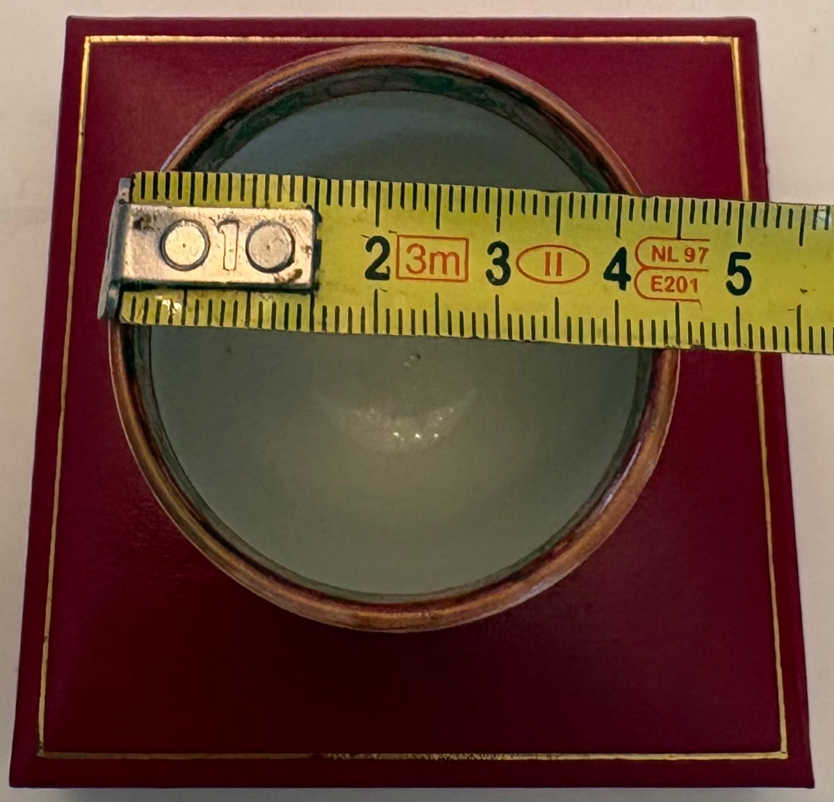 COQUETIER EN PORCELAINE ÉMAILLÉE PEINTE À  COULEURS DES ANNÉES 1900 CANTON CHINE-photo-7