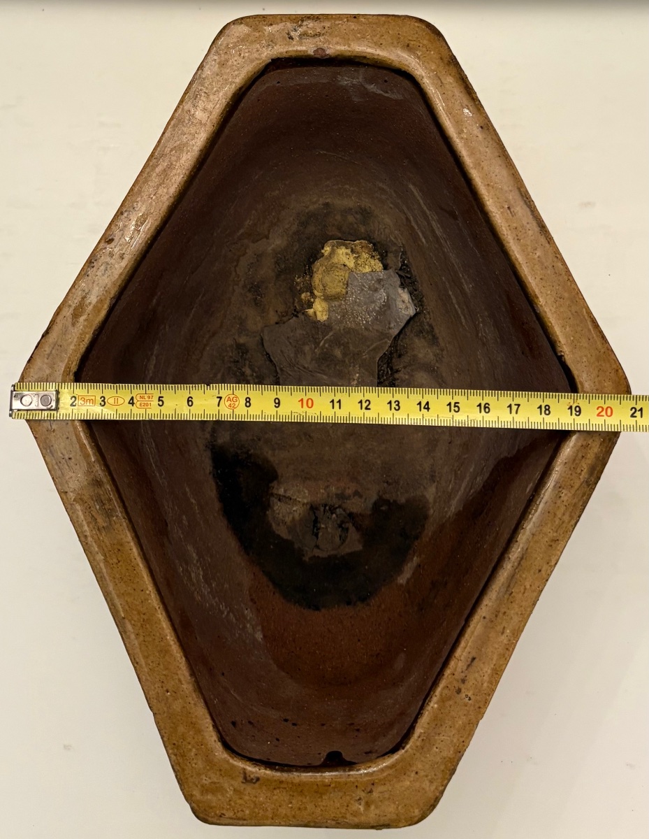 PETIT CACHE POT EN TERRE CUITE VERNISSÉE DES ANNÉES 1900/20 CHINOIS-photo-5