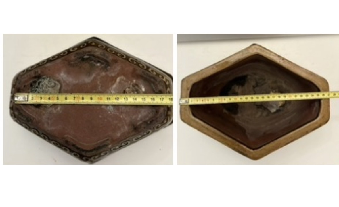 PETIT CACHE POT EN TERRE CUITE VERNISSÉE DES ANNÉES 1900/20 CHINOIS-photo-7