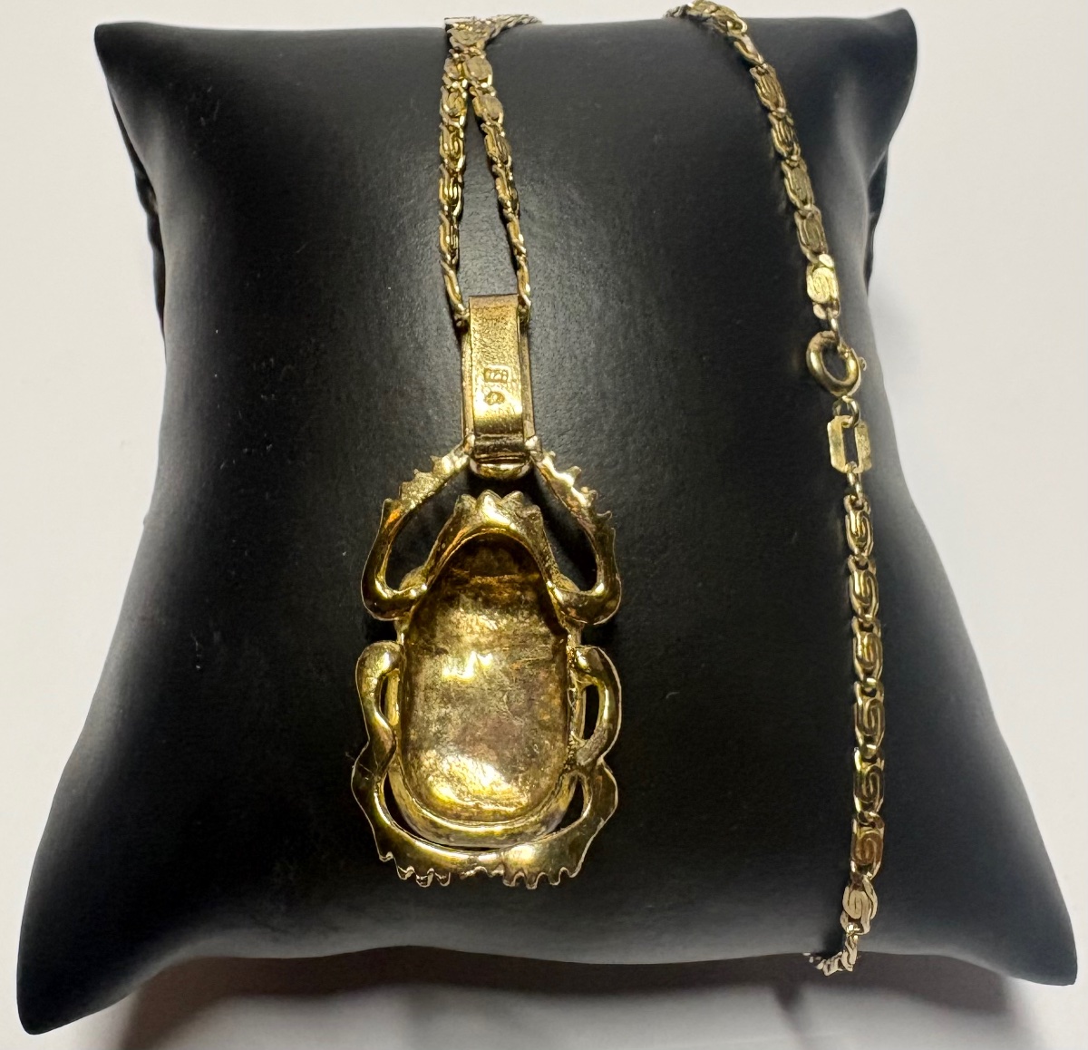 European Vermeil And Enamel Pendant From The 1930s/40s -photo-2
