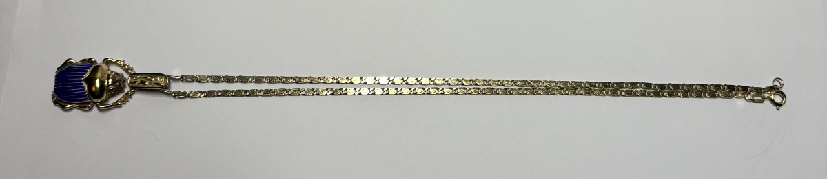 European Vermeil And Enamel Pendant From The 1930s/40s -photo-1