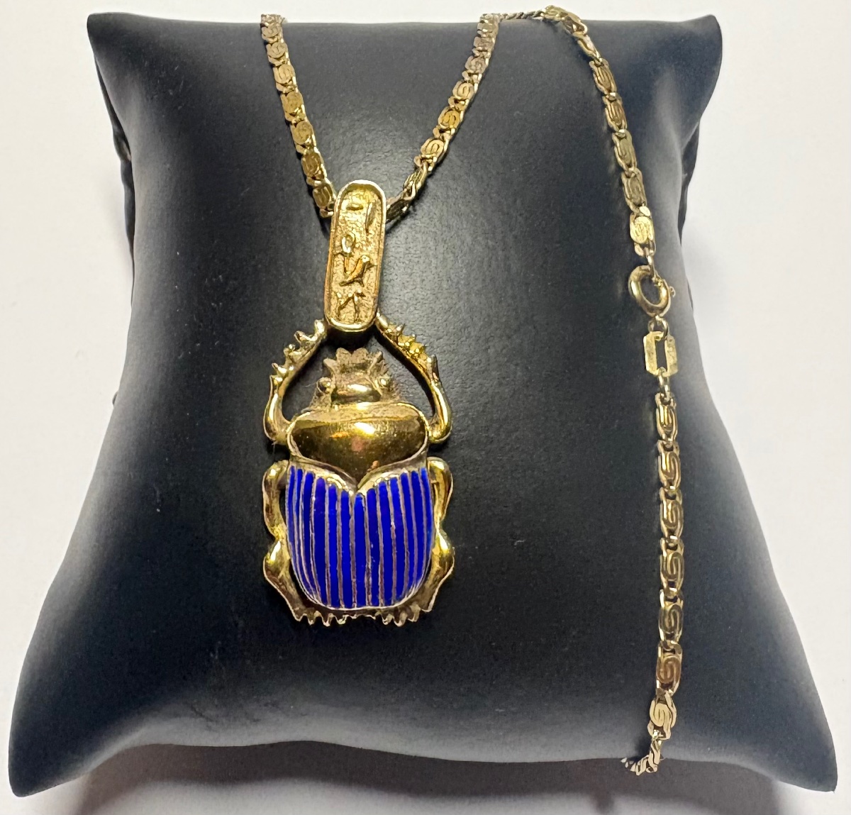 European Vermeil And Enamel Pendant From The 1930s/40s 