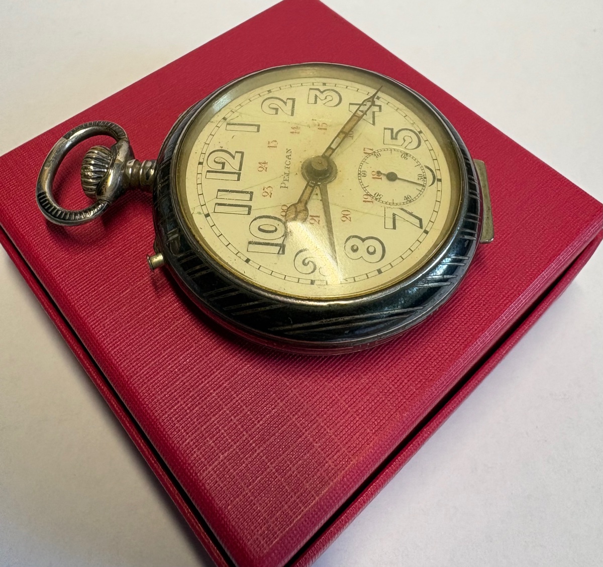 MONTRE GOUSSET EN ARGENT MASSIF NIEILLÉ ET DIVERS DES ANNÉES 1860 PAR PÉLICAN -photo-4