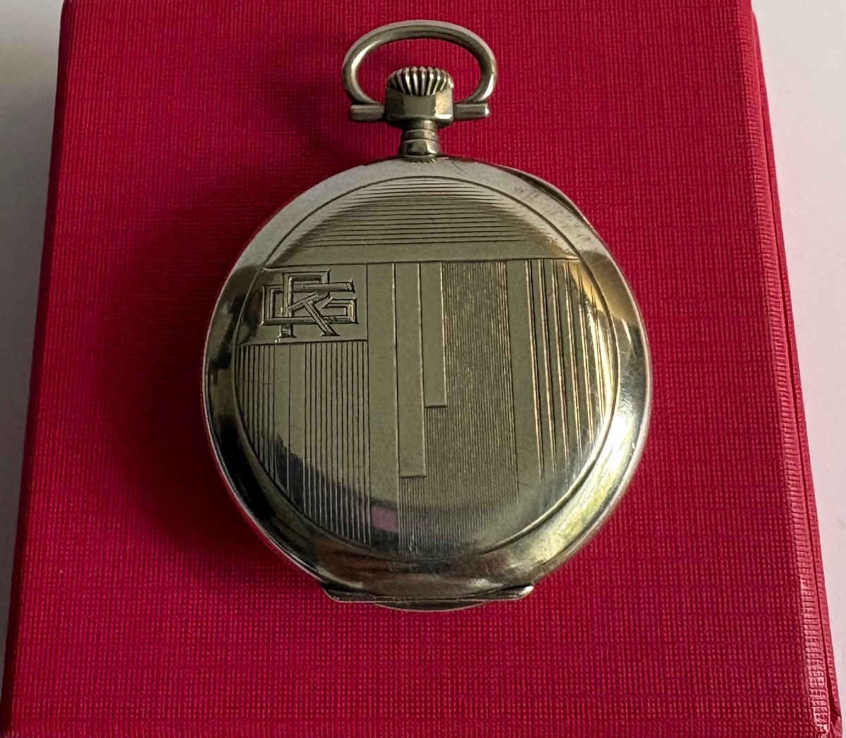 Solid Silver Pocket Watch And Other Items From The 1930s By Mounier Tardy-photo-2