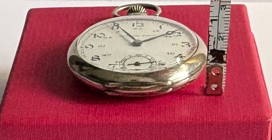 Solid Silver Pocket Watch And Other Items From The 1930s By Mounier Tardy-photo-7