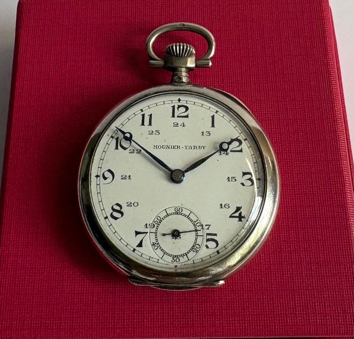 Solid Silver Pocket Watch And Other Items From The 1930s By Mounier Tardy