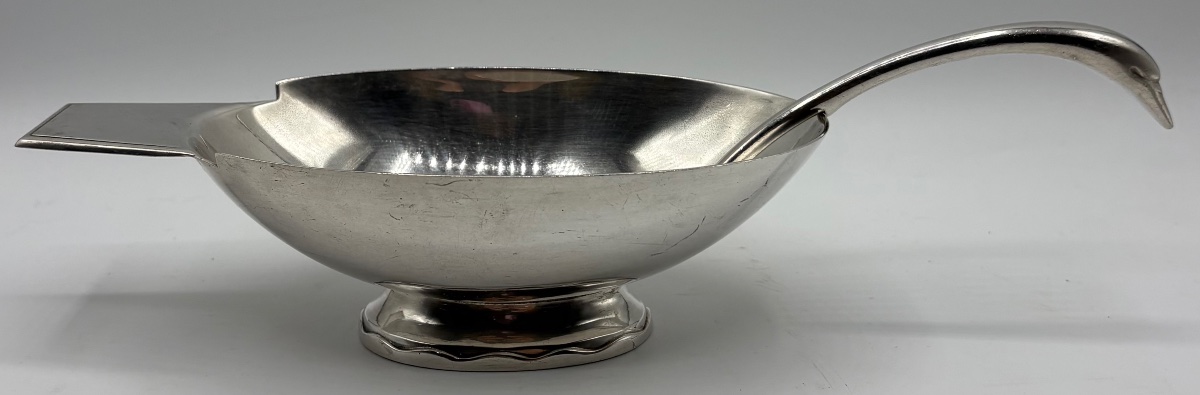 SAUCIÈRE EN MÉTAL ARGENTÉ DES ANNÉES 1900/20 GALLIA CHRISTOFLE ET FJERDINGSTAD-photo-3