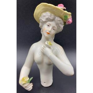 German Porcelain Half Figure