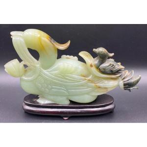 Jade Néphrite Taillé Chinois 1930