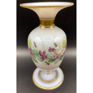 Nineteenth Saint Louis Opaline Soliflore Vase