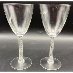 Pair Of Glass Phalsbourg René Lalique Circa 1920