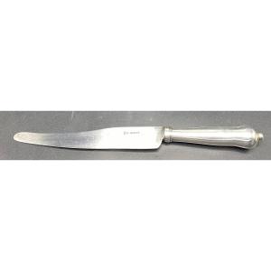 Table Knife In Sterling Silver And Steel Blade Germany Late 18th Century By Kaiser