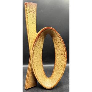 VASE EN CÉRAMIQUE ÉMAILLÉE DES ANNÉES 1960/70  PAR ROBERTO RIGON POUR  BERTONCELLO - ITALIE 