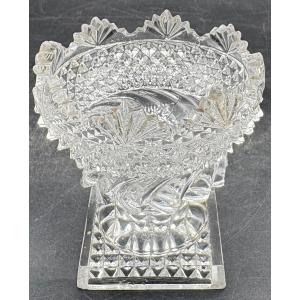 A Late 18th Century Cut And Moulded Blown Crystal Salt Shaker From Le Creusot