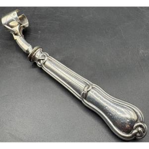 MANCHE À GIGOT EN ARGENT MASSIF XIXÈME FRANÇAIS 