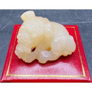 1960s/70s Chinese Carved Jade Netsuke