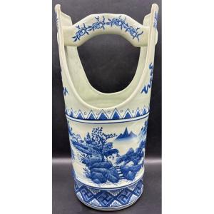 1950s Chinese Enameled Porcelain Vase