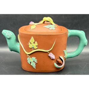 1930s/40s Chinese Glazed Earthenware Teapot