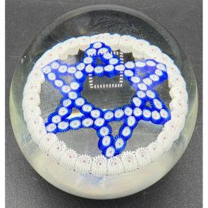 Paperweight Crystal Ball With Millefiori 1970s Murano