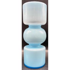 VASE EN OPALINE À DOUBLE COUCHES DES ANNÉES 1960/70 FRANÇAIS 