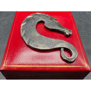 PENDENTIF EN FER FORGÉ DES ANNÉES 1930 SIGNÉ EKIEFFER