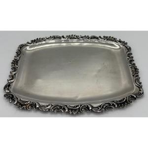 Small Solid Silver Tray From The 1900s By Calle Paris