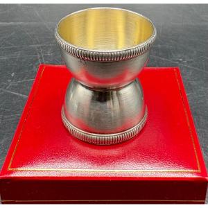 Solid Silver "diabolo" Egg Cup From The 1900s, Verrat & Co.