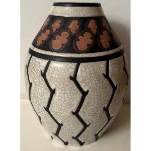 Glazed Stoneware Vase From The 1920s/30s By Kéramis And Charles Catteau