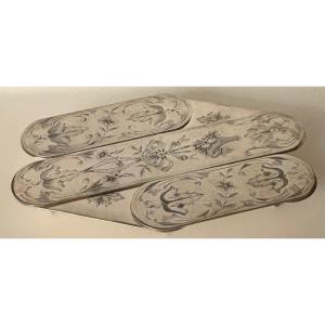Extendable Silver-plated Metal Plate Rack From The 1900s By J. P.
