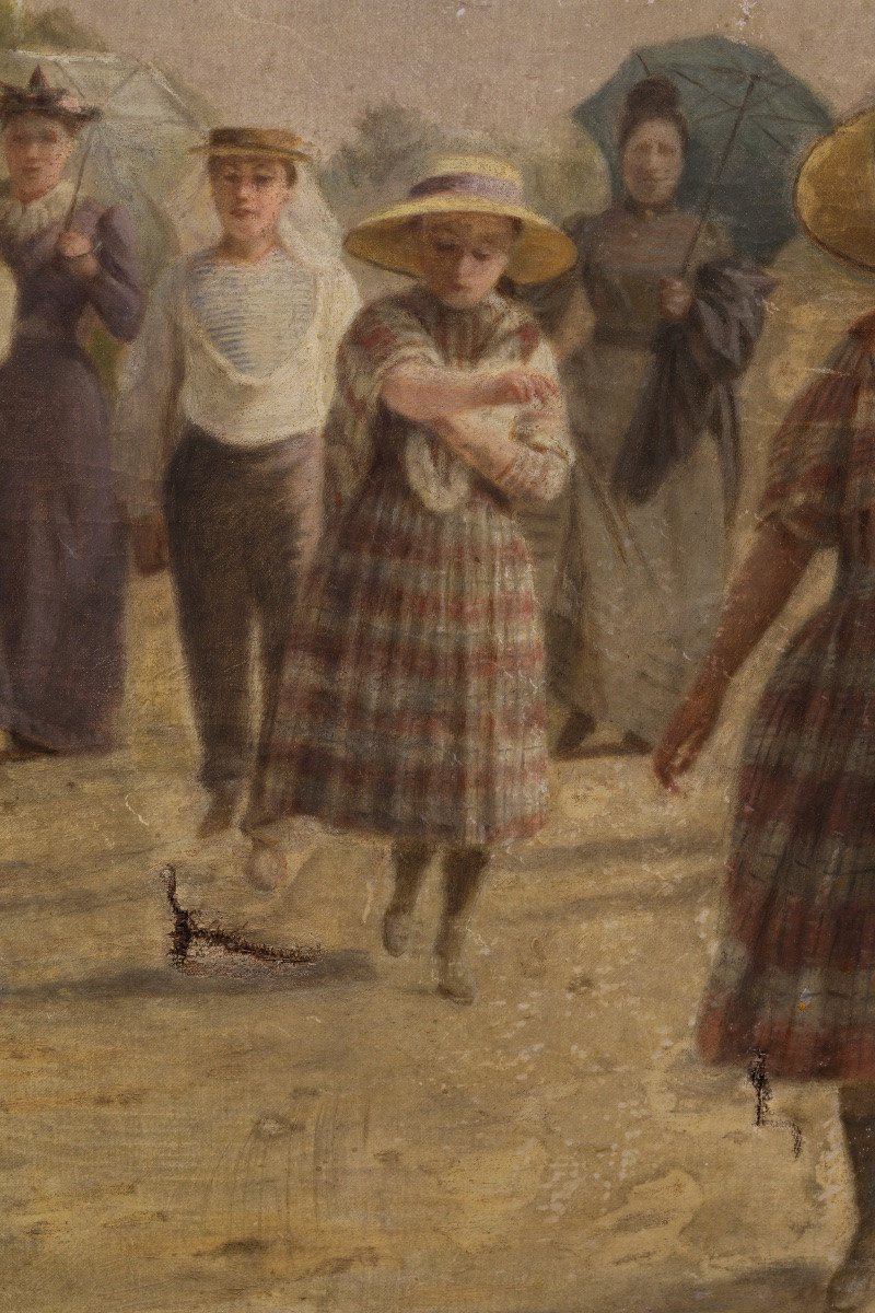 Jacques Joseph Léopold Loustau (1815–1894) Promenade en famille-photo-3