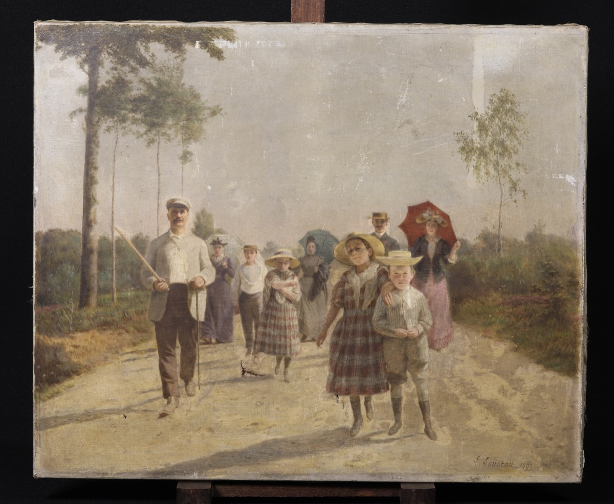 Jacques Joseph Léopold Loustau (1815–1894) Promenade en famille