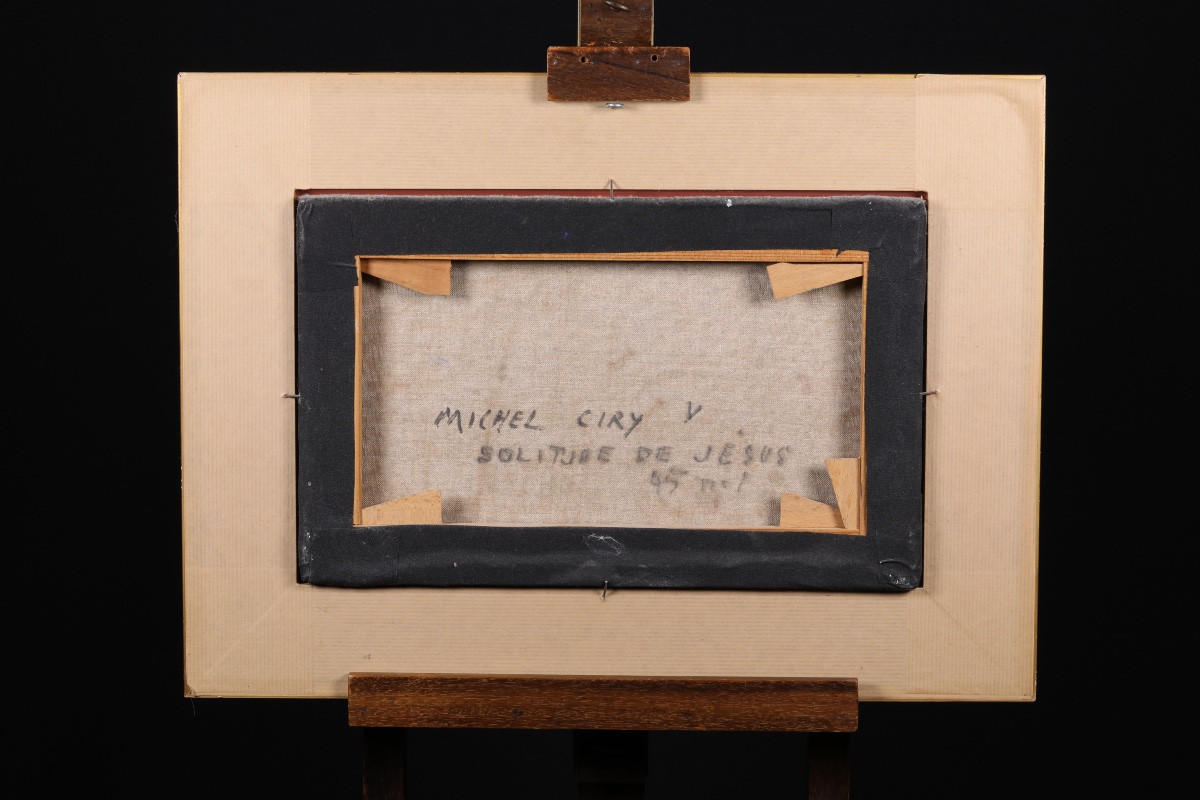 Michel Ciry (1919–2018) Solitude de Jésus - Huile sur toile-photo-3