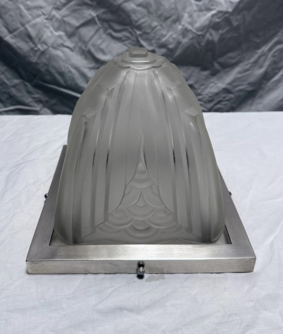 Pair Of Art Deco Ceiling Lights - Charles Schneider -photo-2