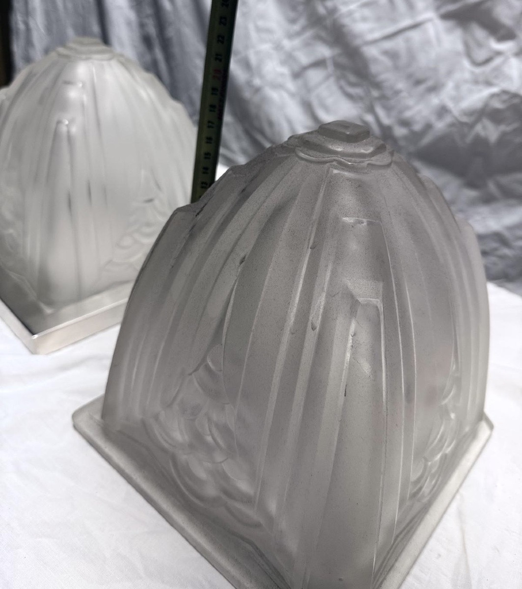 Pair Of Art Deco Ceiling Lights - Charles Schneider -photo-5