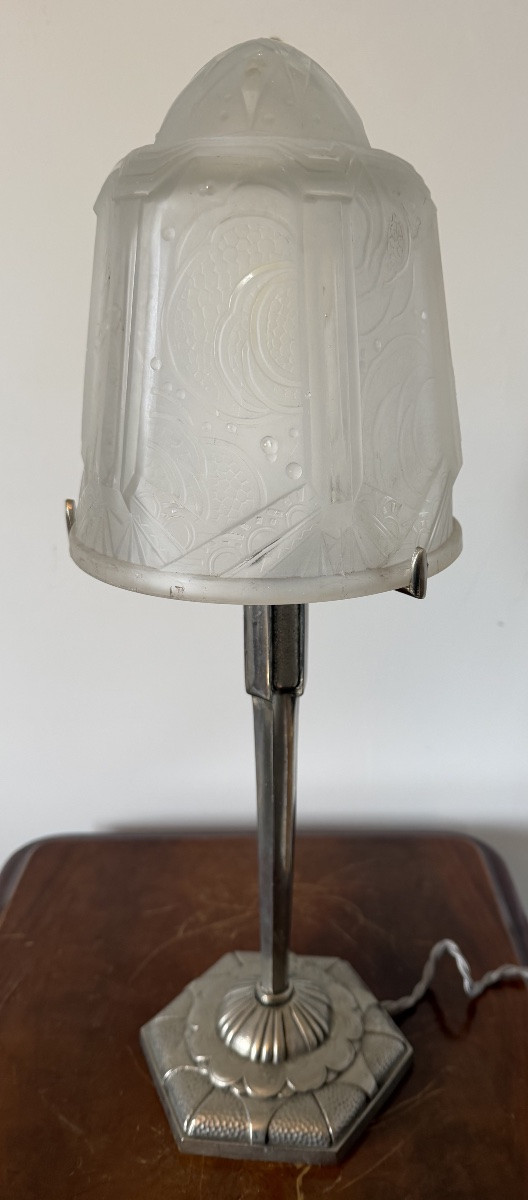 Lampe Art Déco - Muller Frères Lunéville France - 1930-photo-3
