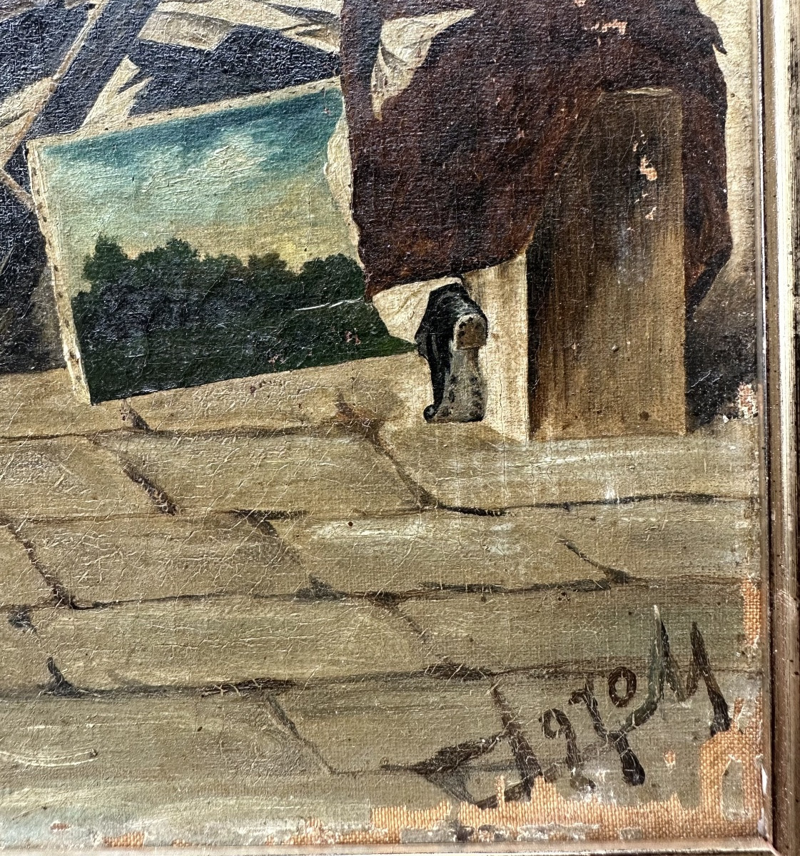 Charmante scène de marché d’estampes et de tableaux - 1910-photo-4