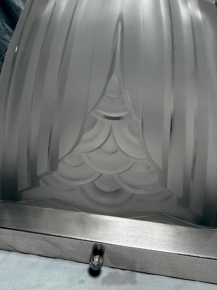 Pair Of Art Deco Ceiling Lights - Charles Schneider-photo-3