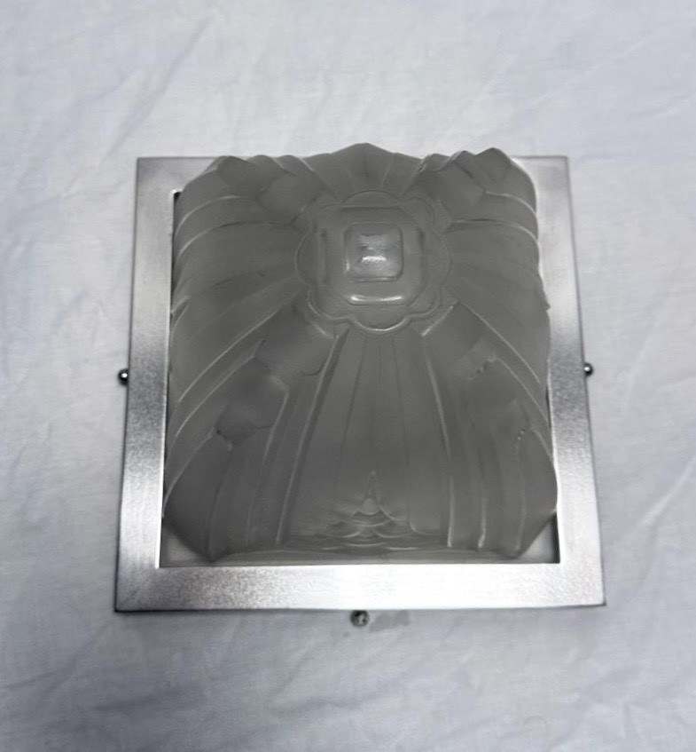 Pair Of Art Deco Ceiling Lights - Charles Schneider-photo-4