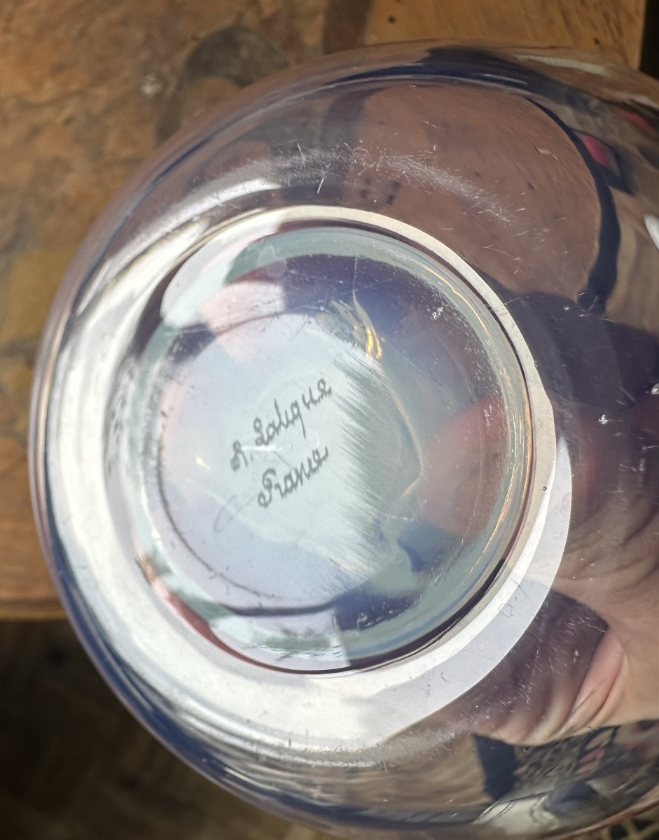 Opalescent Glass "souris" Bag By René Lalique Created In 1925-photo-3