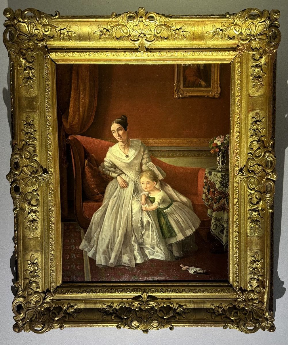 Charles De Steuben (1788-1856) -portrait Of A Parisian Bourgeois Interior-photo-3