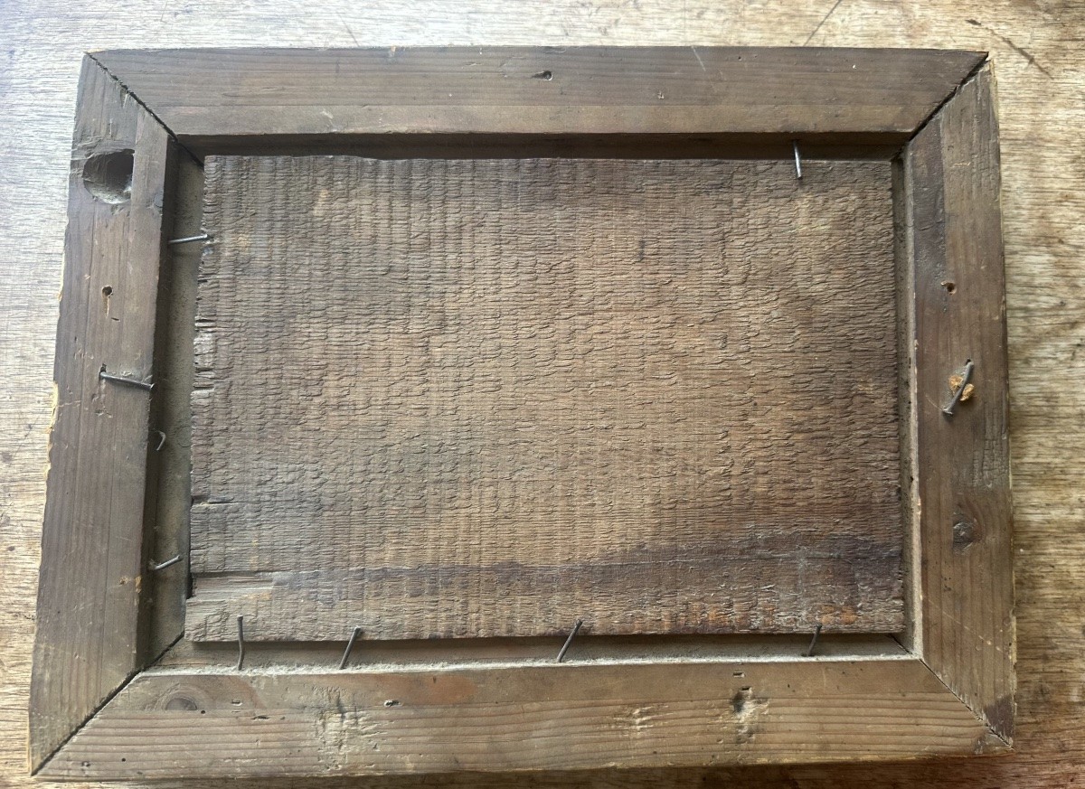 Animated Winter Landscape, 1888 Oil On Panel, Signed And Dated Lower Right E.d. 1888-photo-3