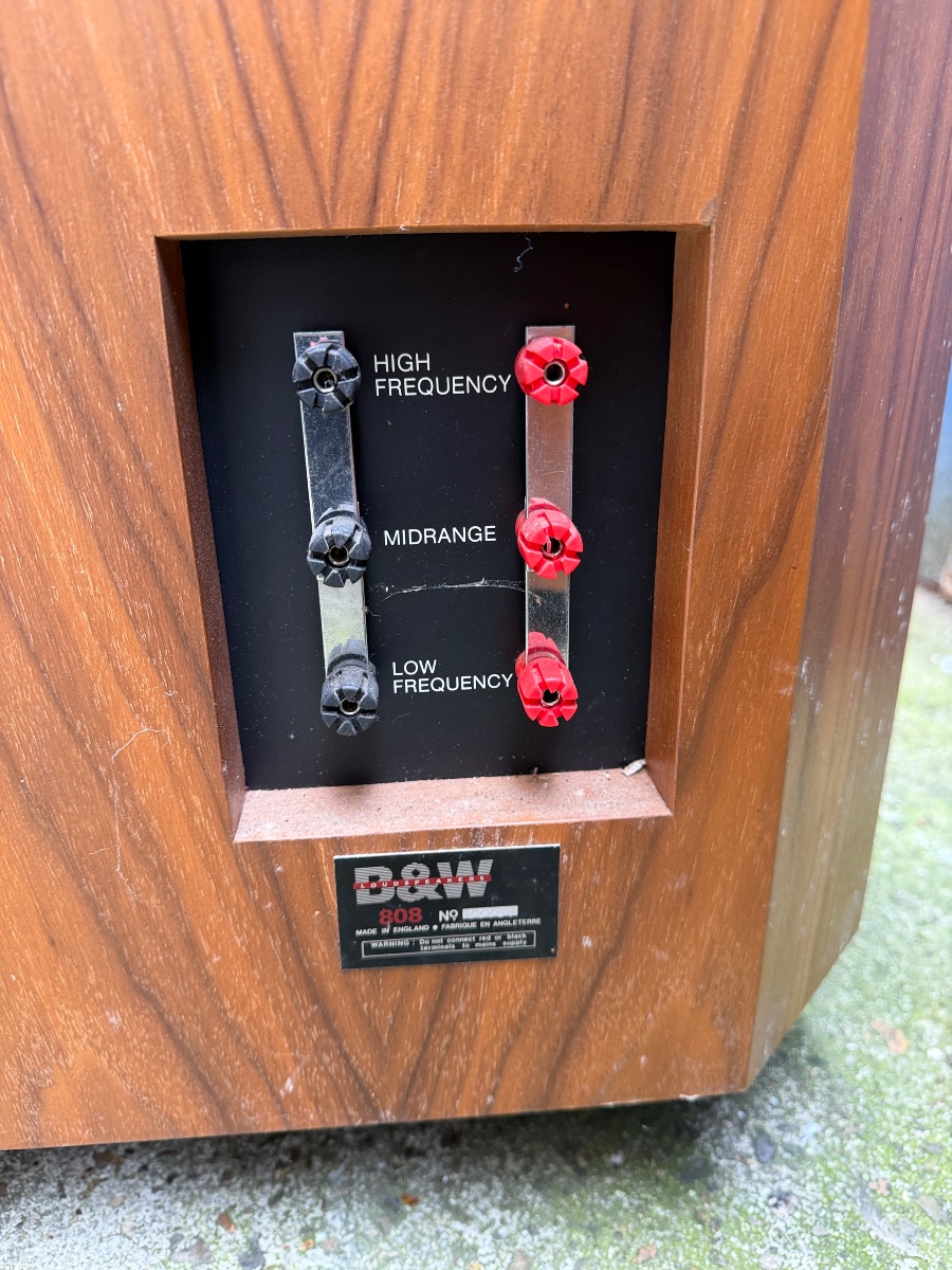 Pair Of Legendary Bowers & Wilkins B&w 808 Loudspeakers-photo-3