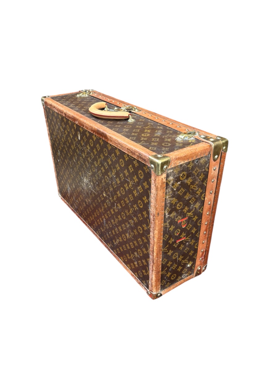 Valise Louis Vuitton « Alzer » à compartiment, vers 1930-photo-3