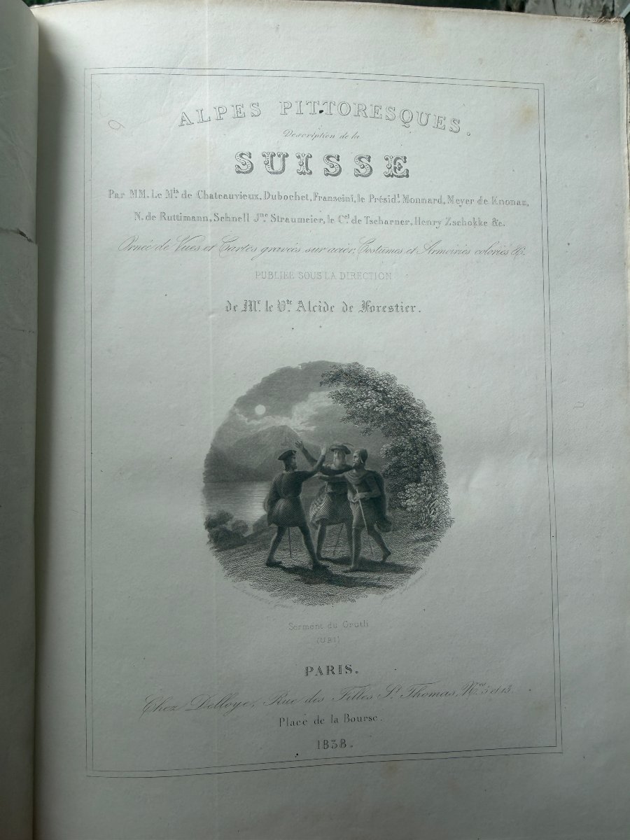Alpes Pittoresques (description de la Suisse, du tyrol et de la savoie (2 volumes)-photo-1