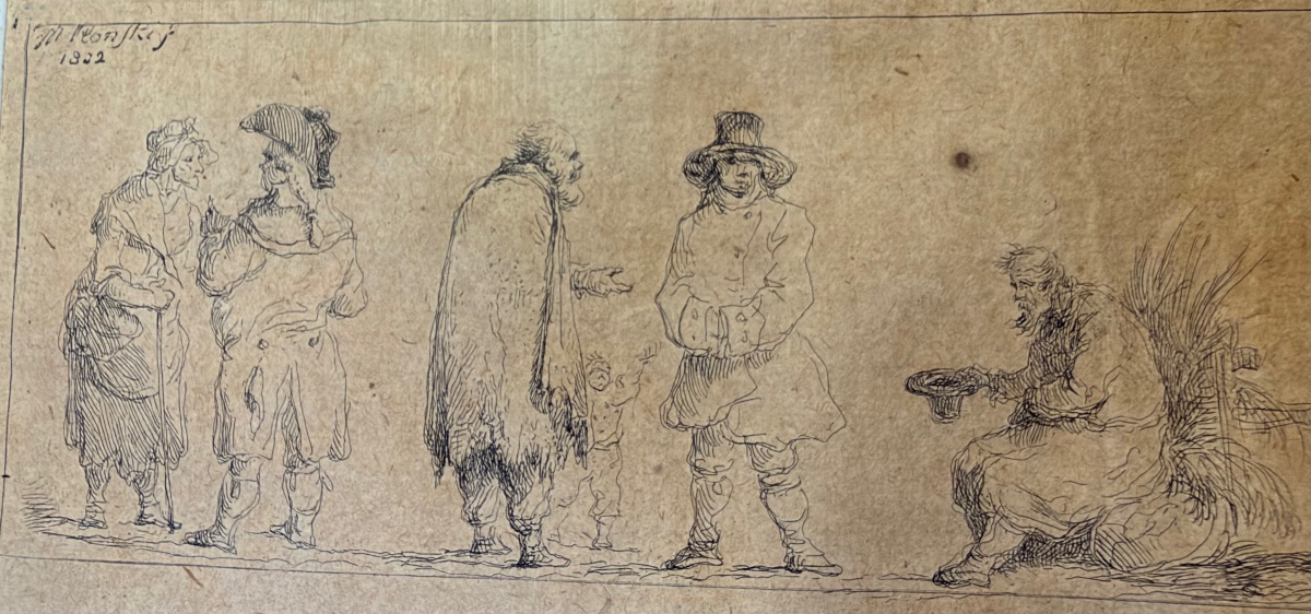Michał Płoński (1778–1812) Études de figures d’après nature, 1802 Eau-forte-photo-2