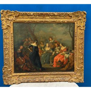 Dutch Or French School, 18th–19th Century  Scene Of An Outdoor Banquet