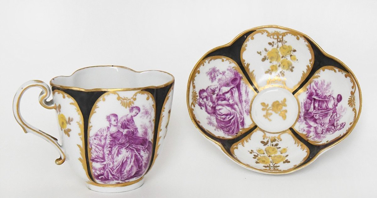 Meissen Porcelain Cup And Saucer