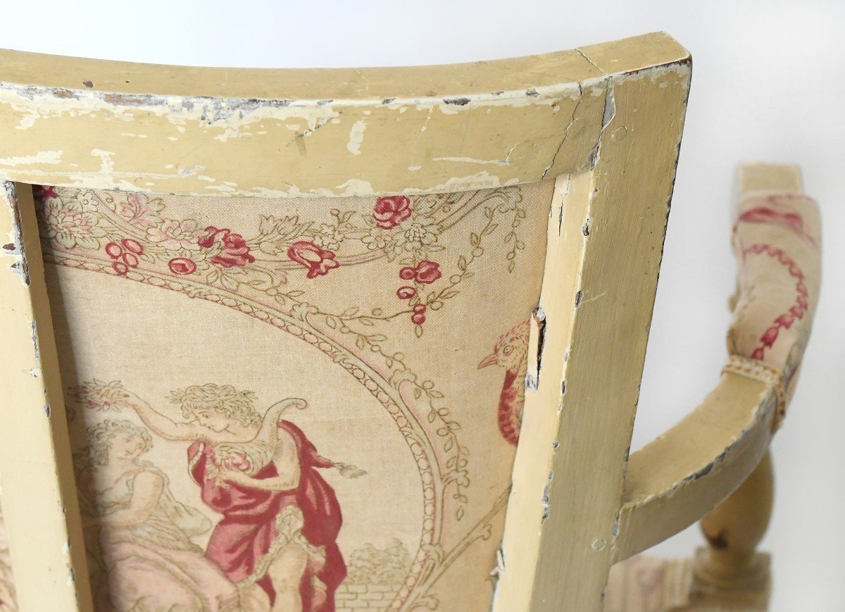 Pair Of Lacquered Wood Armchairs -photo-6